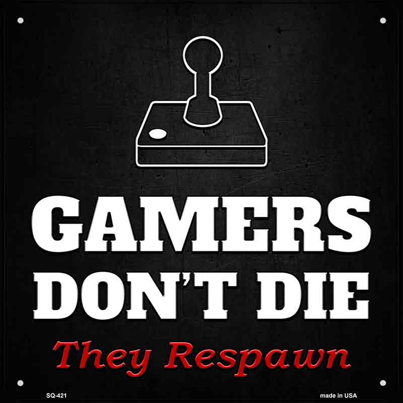 Atari Gamers Dont Die Wholesale Novelty Square SIGN