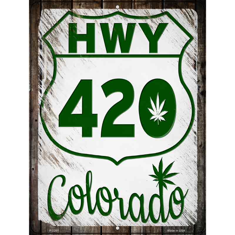 HWY 420 Colorado Wholesale Novelty Metal Parking SIGN