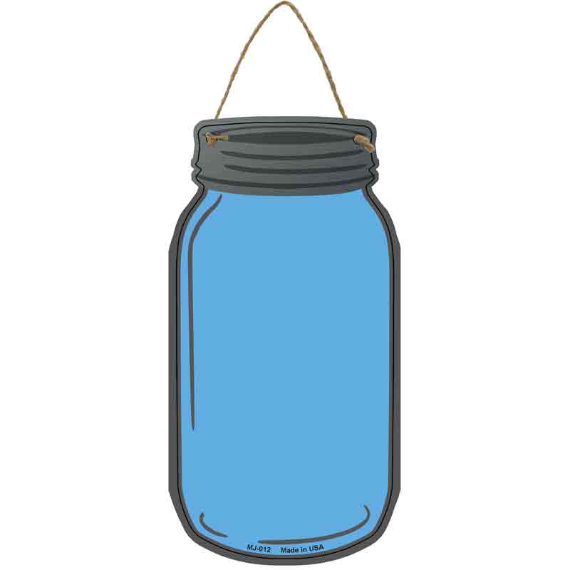Light Blue Wholesale Novelty Metal Mason Jar SIGN