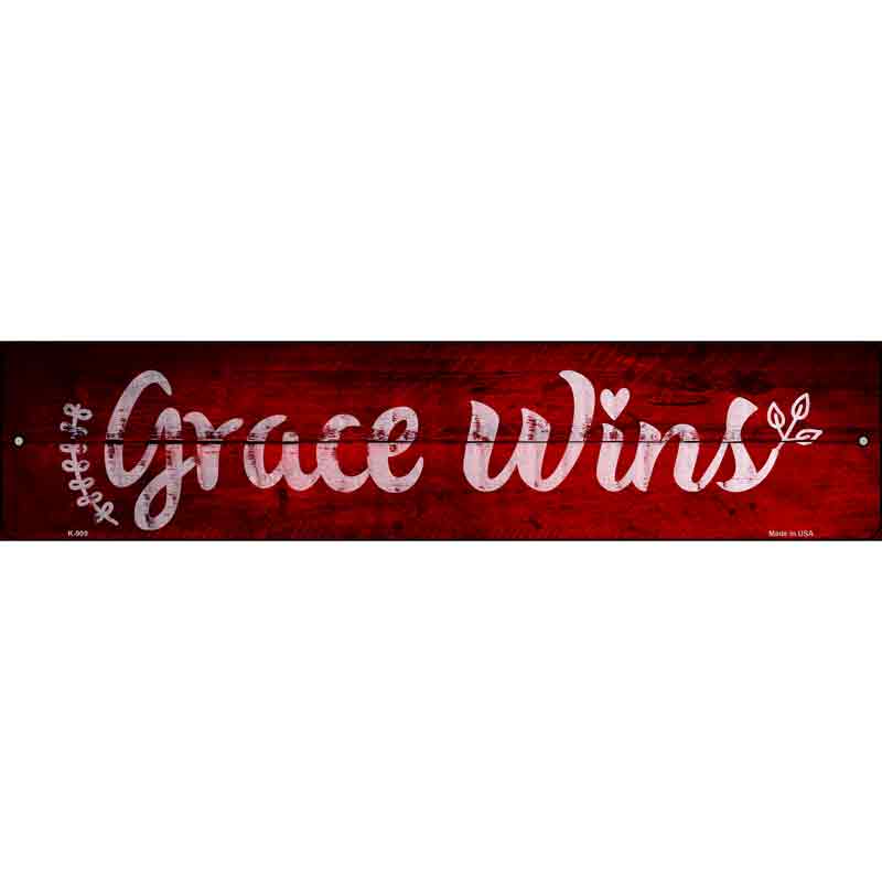 Grace Wins Wholesale Novelty Metal Small Street Sign