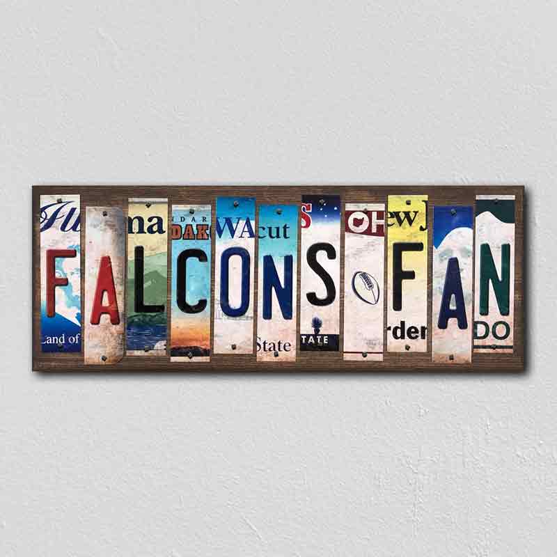 Falcons FAN Wholesale Novelty License Plate Strips Wood Sign