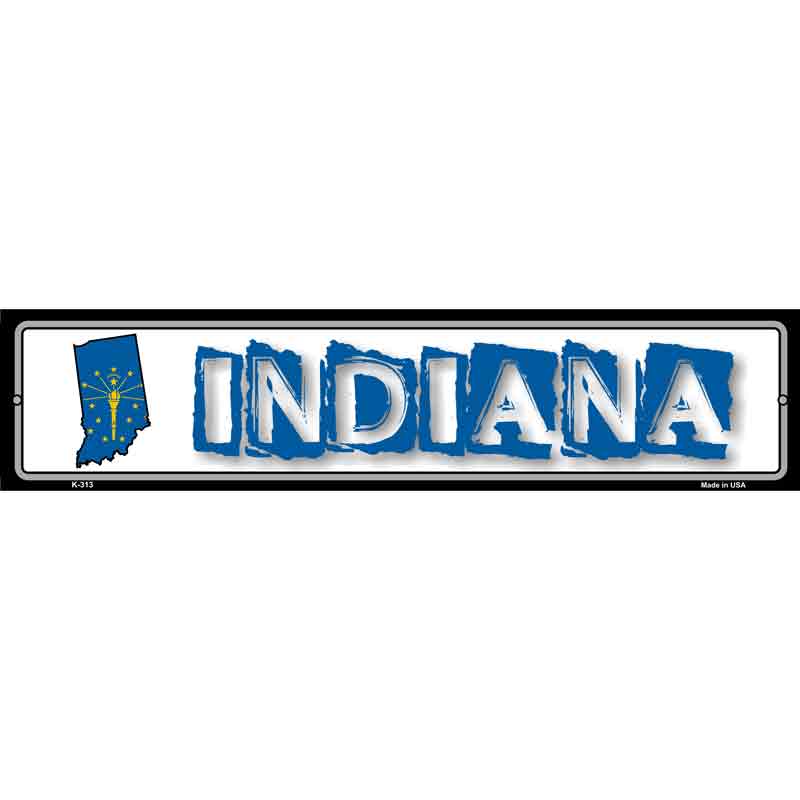 Indiana State Outline Wholesale Novelty Metal Vanity Small Street SIGN
