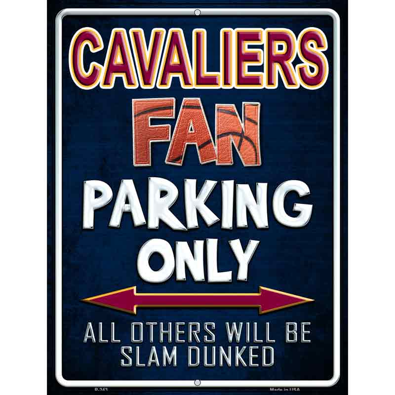 Cavaliers Wholesale Metal Novelty Parking Sign