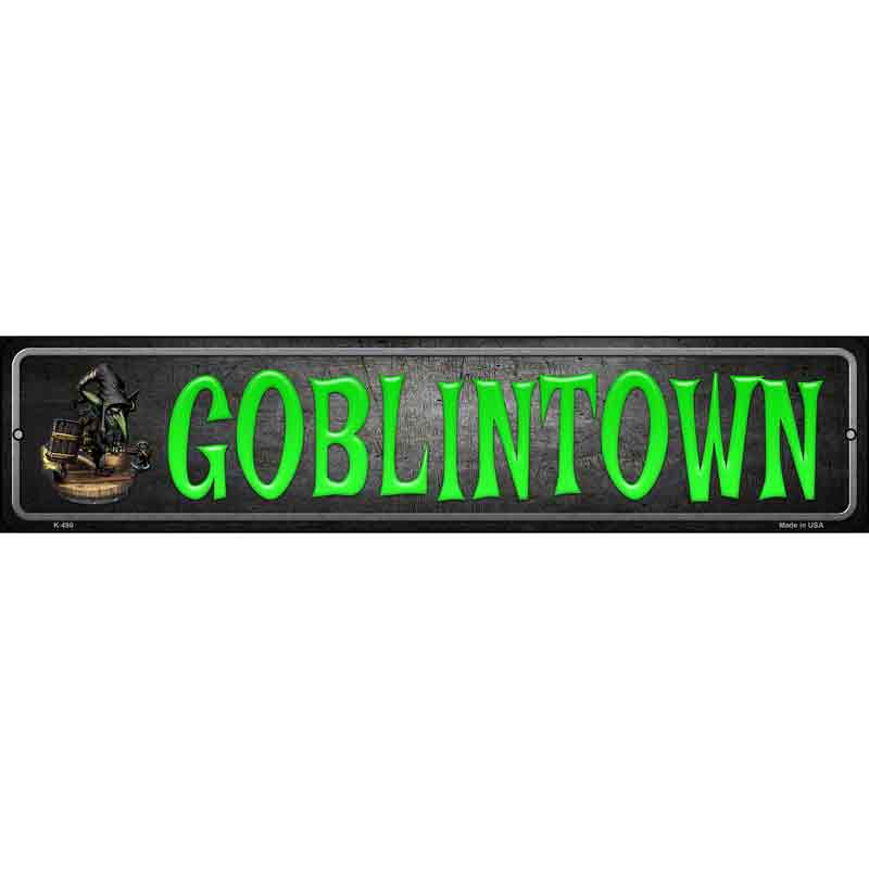 Goblintown Wholesale Novelty Metal Small Street Sign