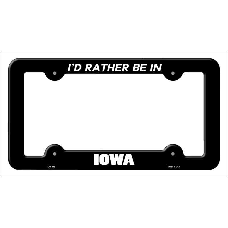 Be IN Iowa Wholesale Novelty Metal License Plate Frame