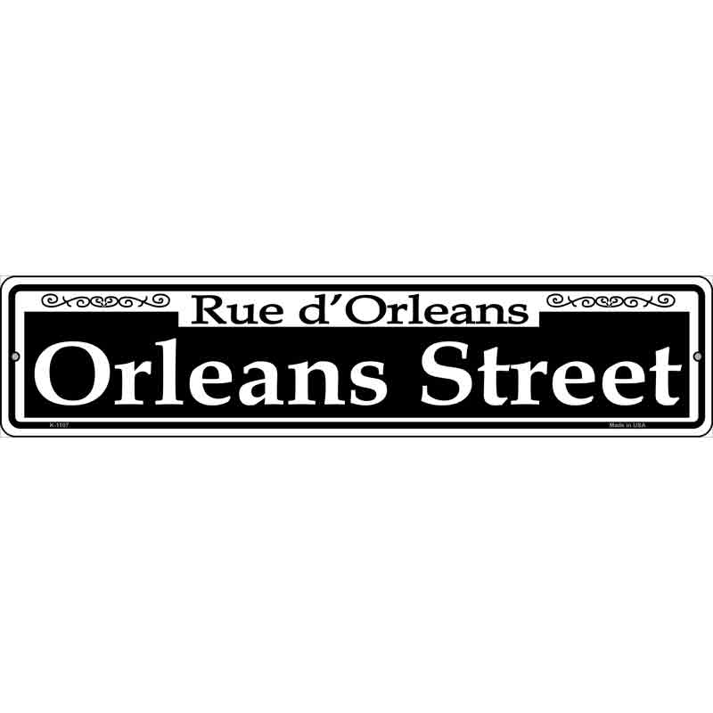 Orleans Street Wholesale Novelty Small Metal Street Sign