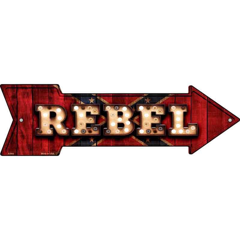 Rebel Bulb LetterINg Wholesale Novelty Metal Arrow Sign