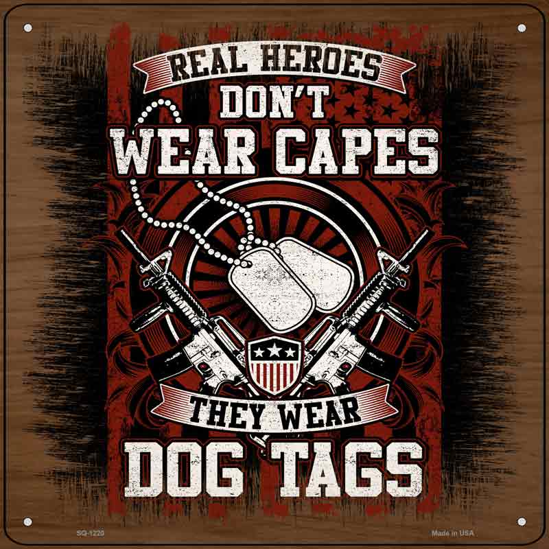 Heroes Wear Dog Tags Wholesale Novelty Metal Square SIGN