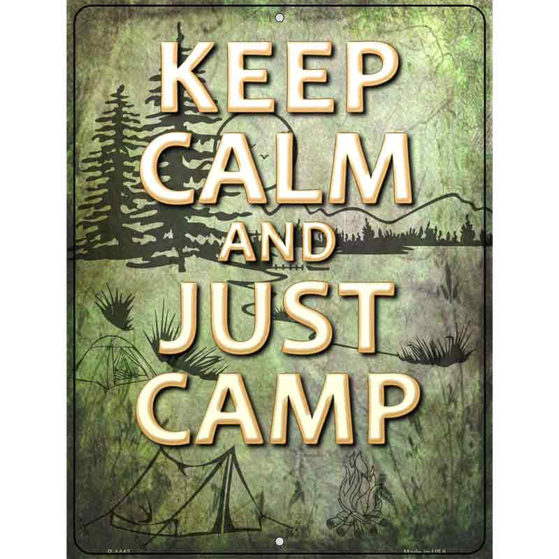 Keep Calm And Camp Wholesale Metal Novelty Parking SIGN