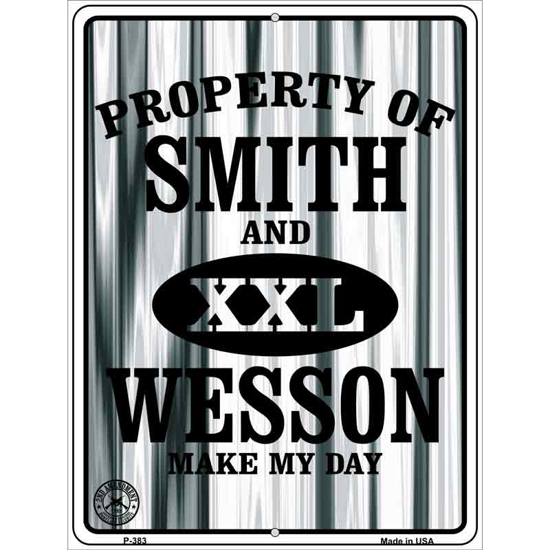 Smith and Wesson Wholesale Metal Novelty Parking SIGN