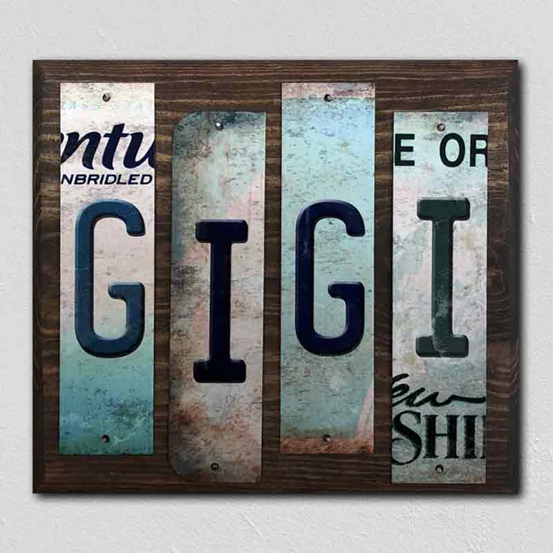 Gigi Wholesale Novelty LICENSE PLATE Strips Wood Sign