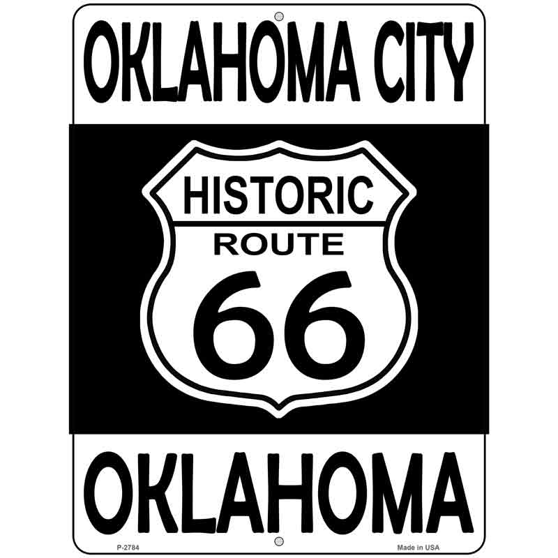 Oklahoma City Oklahoma Historic Route 66 Wholesale Novelty Metal Parking SIGN
