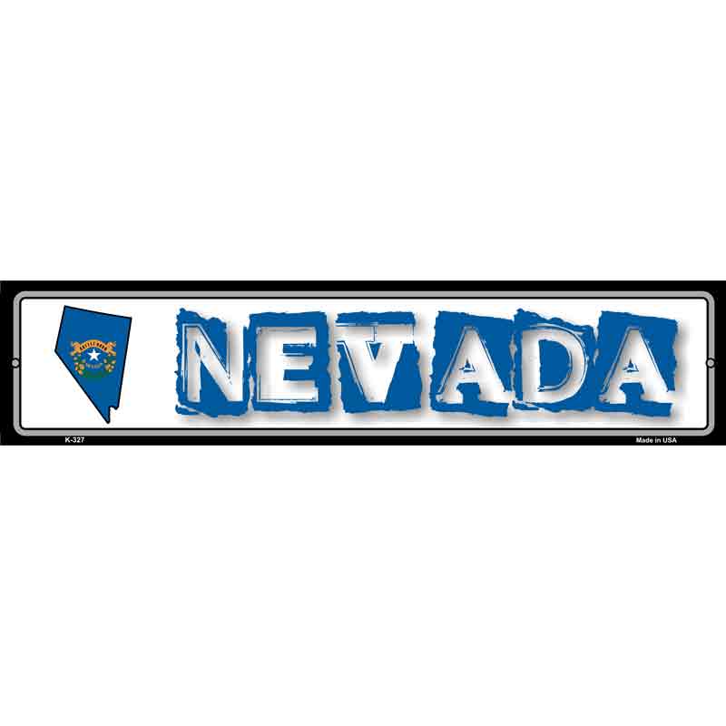 Nevada State Outline Wholesale Novelty Metal Vanity Small Street SIGN