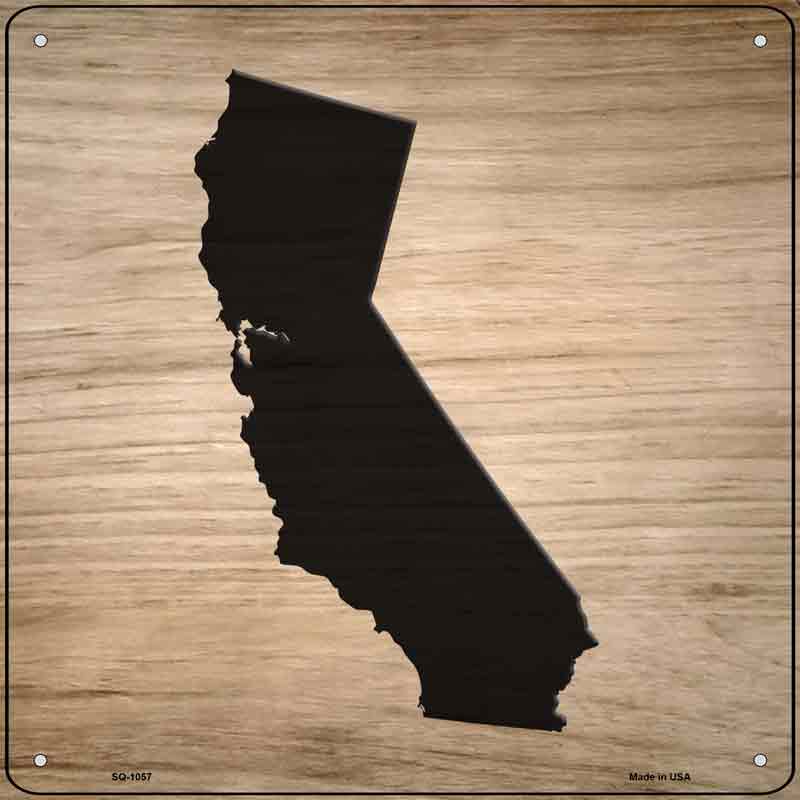 California Shape Letter Tile Wholesale Novelty Metal Square SIGN
