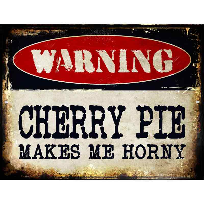 Cherry Pie Wholesale Metal Novelty Parking SIGN