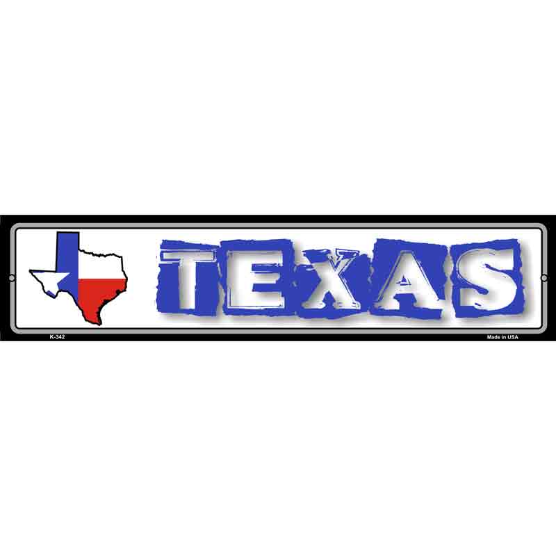 Texas State Outline Wholesale Novelty Metal Vanity Small Street SIGN