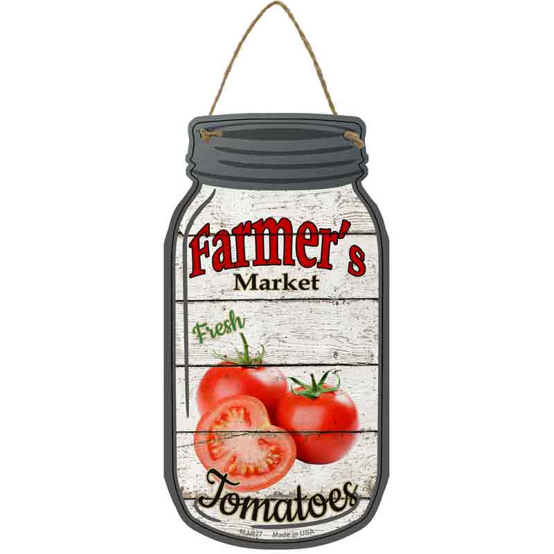 Tomatoes Farmers Market Wholesale Novelty Metal Mason Jar SIGN