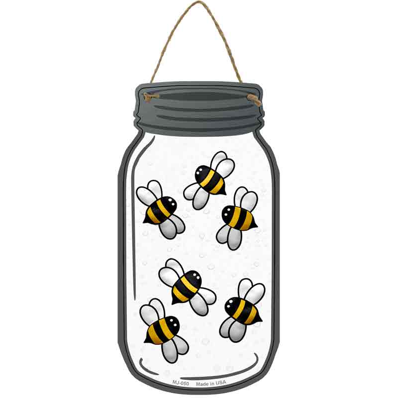 Bees In Jar Wholesale Novelty Metal Mason Jar SIGN