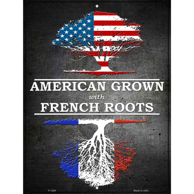 American Grown French Roots Wholesale Metal Novelty Parking SIGN