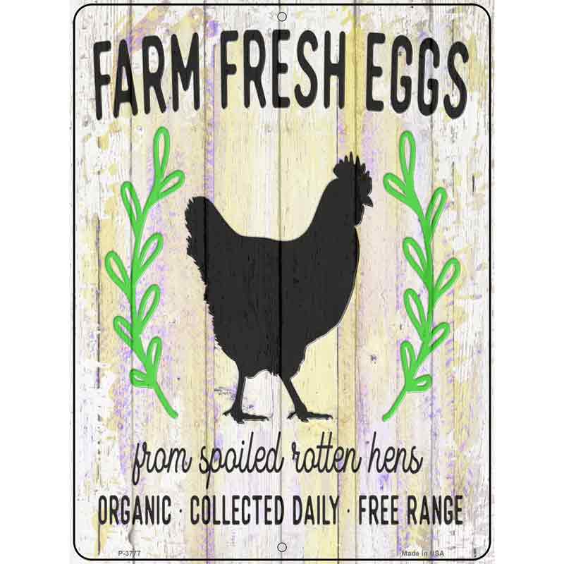 Farm Fresh Eggs Chickens Wholesale Novelty Metal Parking Sign