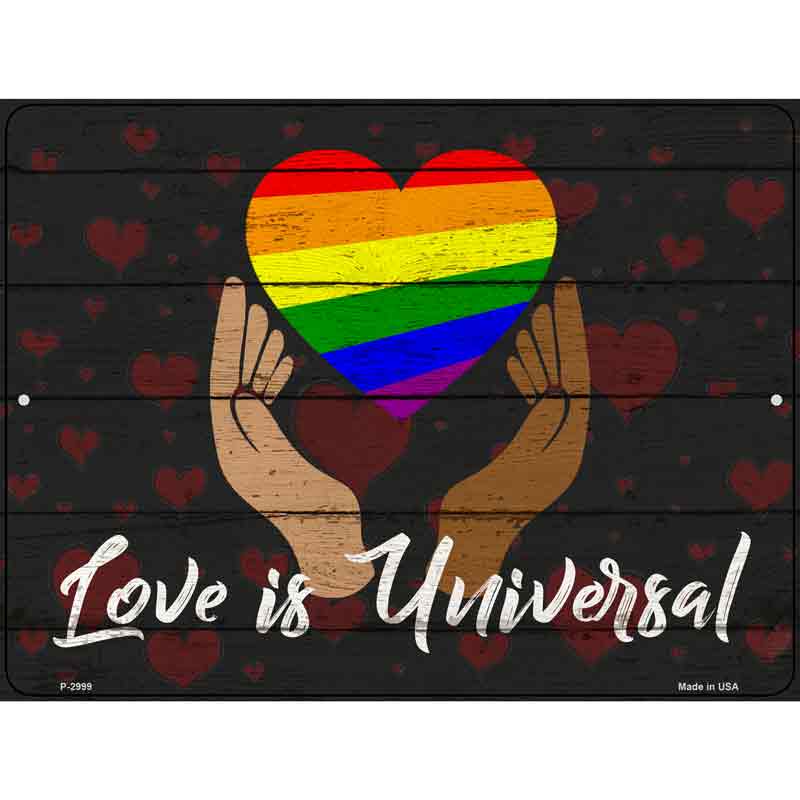 Love is Universal Wholesale Novelty Metal Parking SIGN