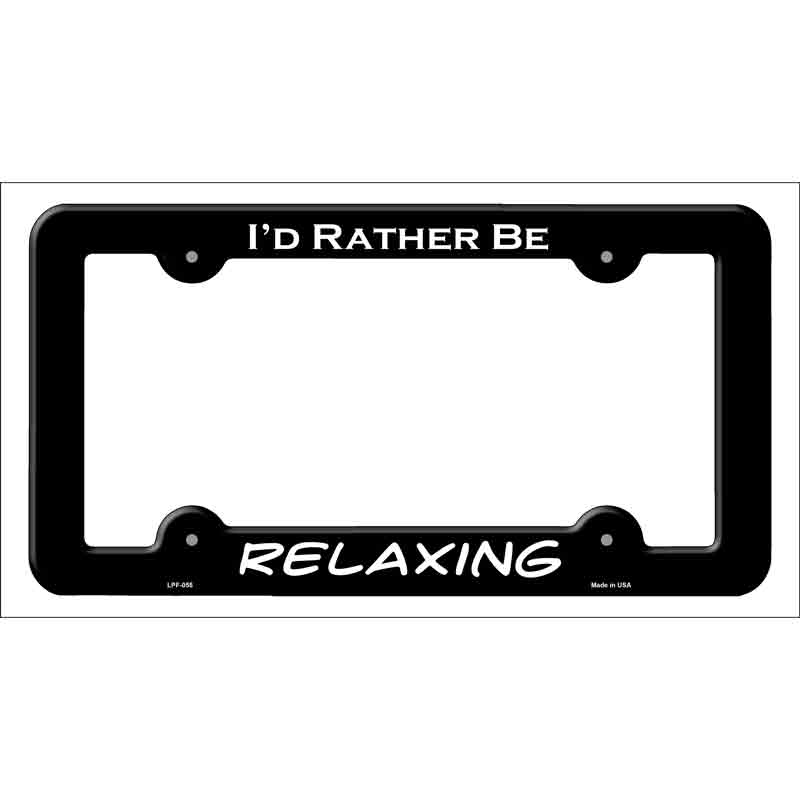 Relaxing Wholesale Novelty Metal License Plate FRAME
