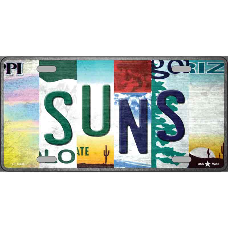 Suns Strip Art Wholesale Novelty Metal License Plate Tag
