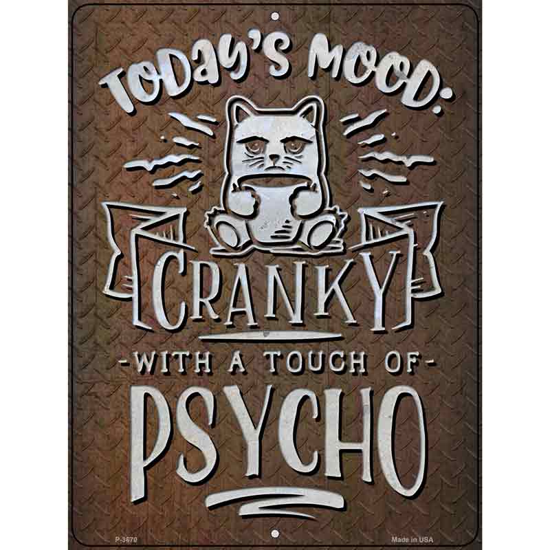 Touch Of Psycho Wholesale Novelty Metal Parking SIGN