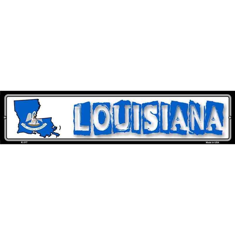 Louisiana State Outline Wholesale Novelty Metal Vanity Small Street SIGN