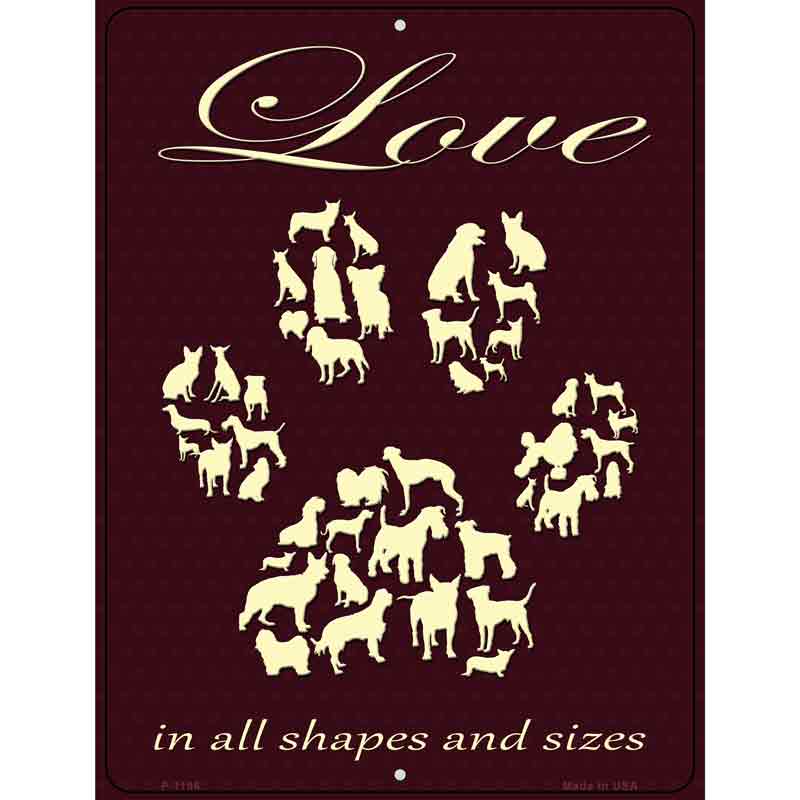 Love In All Shapes Wholesale Metal Novelty Parking SIGN