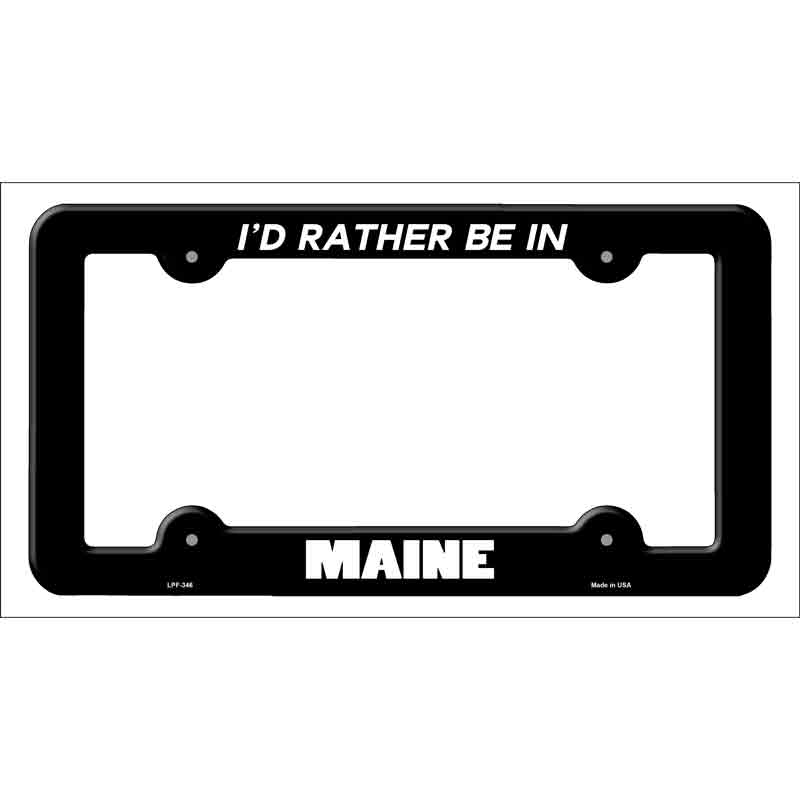 Be In Maine Wholesale Novelty Metal License Plate FRAME