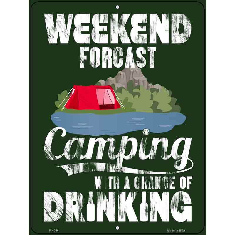 Weekend Forcast Wholesale Novelty Metal Parking SIGN