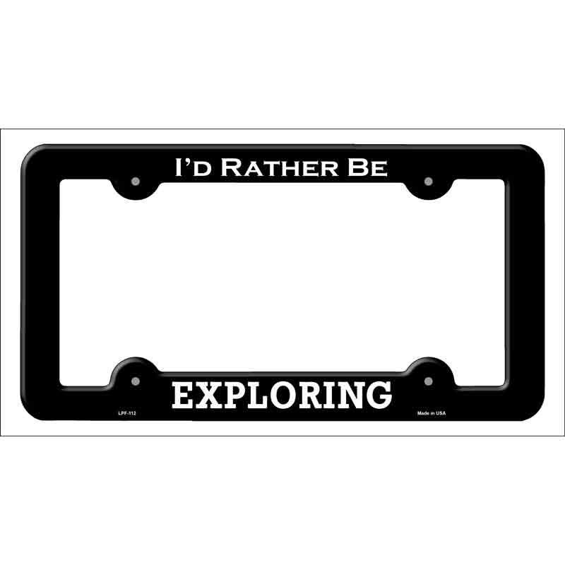 ExplorINg Wholesale Novelty Metal License Plate Frame