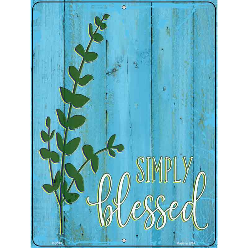 Simply Blessed Wholesale Novelty Metal Parking SIGN