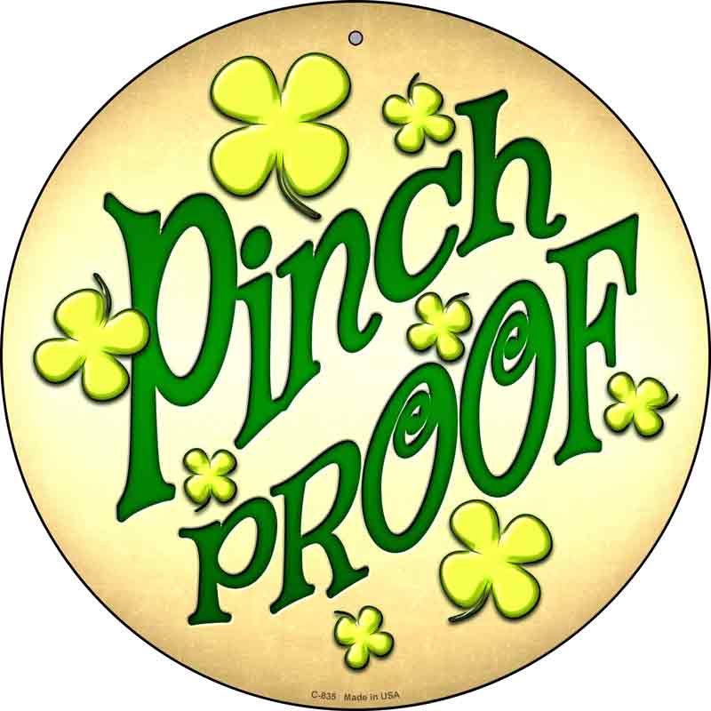 Pinch Proof Wholesale Novelty Metal Circular Sign