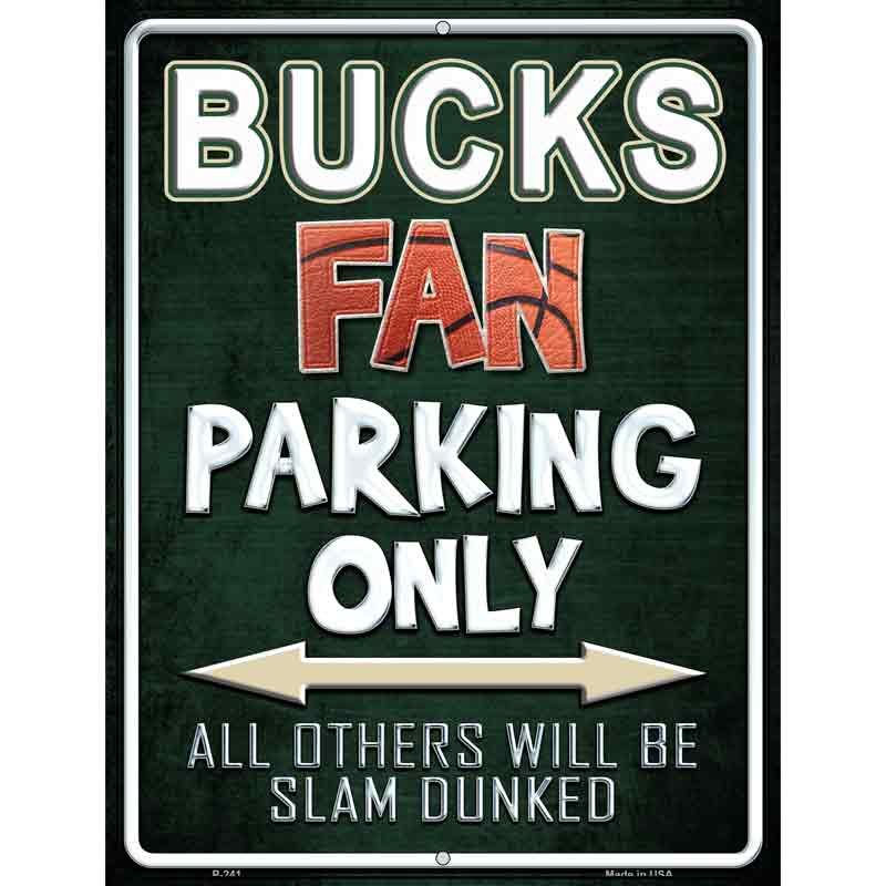 Bucks Wholesale Metal Novelty Parking Sign