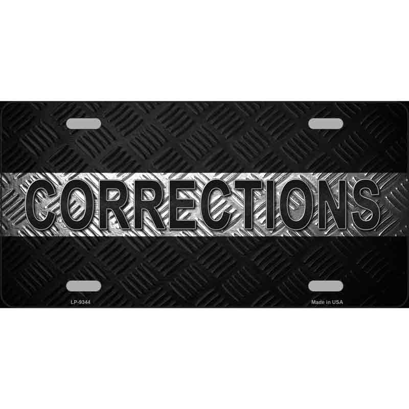Corrections Wholesale Metal Novelty LICENSE PLATE