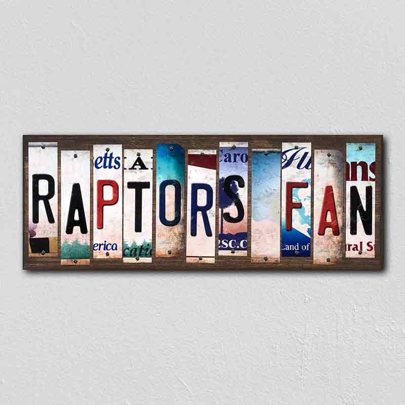 Raptors FAN Wholesale Novelty License Plate Strips Wood Sign