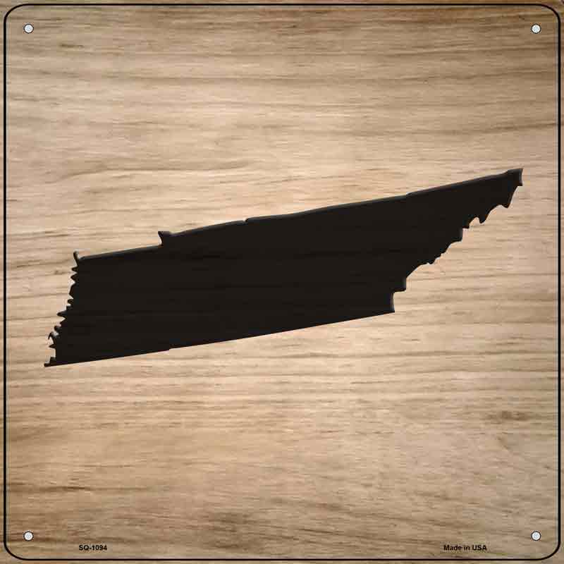 Tennessee Shape Letter Tile Wholesale Novelty Metal Square SIGN