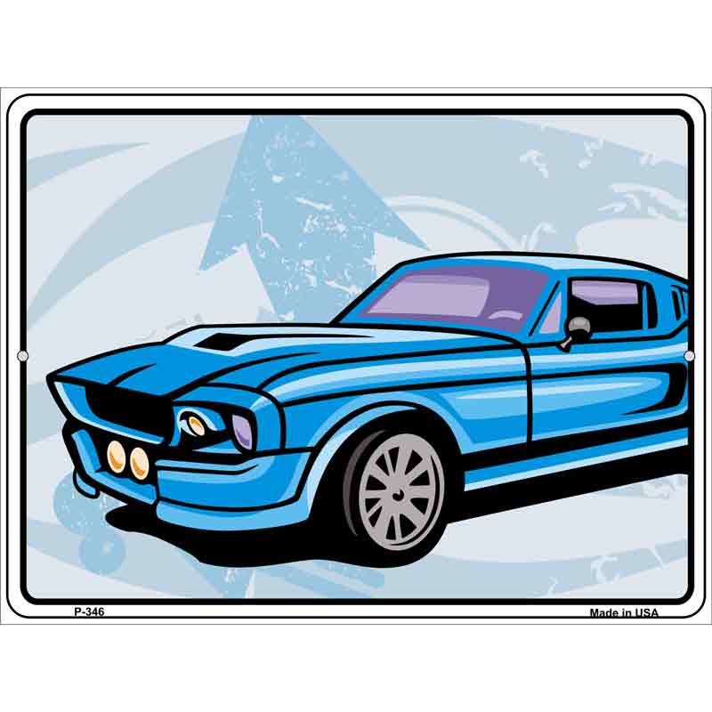 Classic Car Mustang Wholesale Metal Novelty Parking SIGN