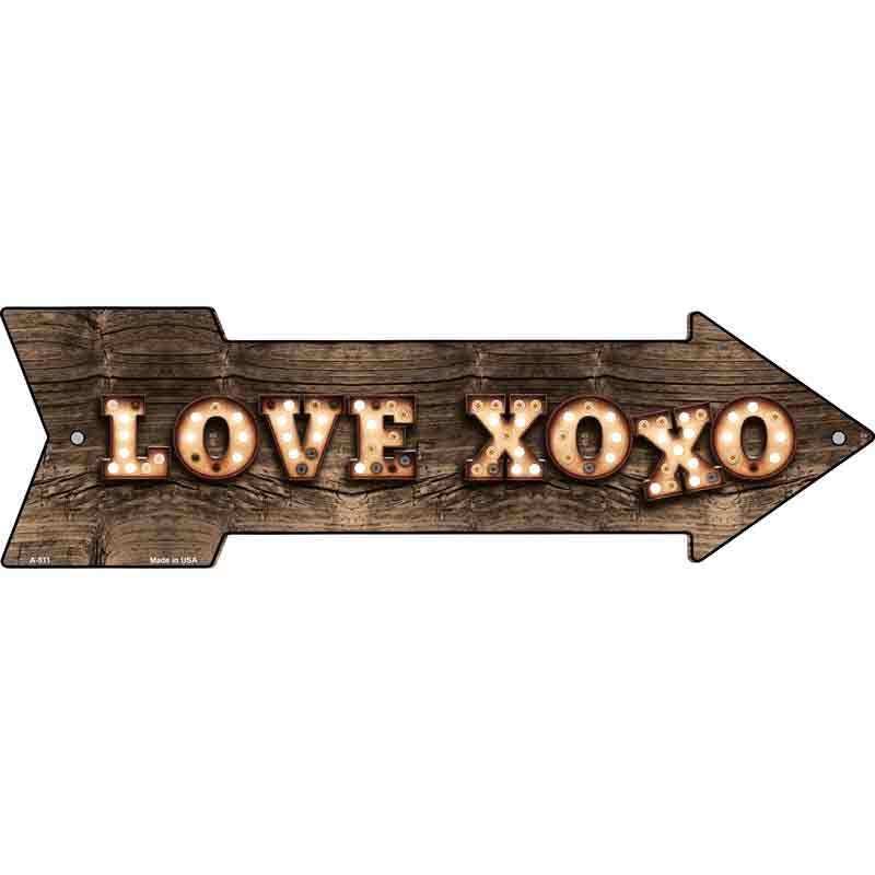Love XOXO Bulb Letters Wholesale Novelty Arrow SIGN