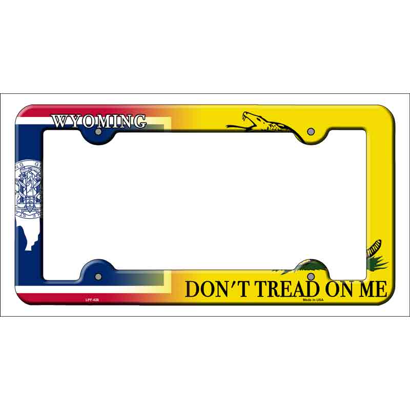 Wyoming|Dont Tread Wholesale Novelty Metal License Plate FRAME