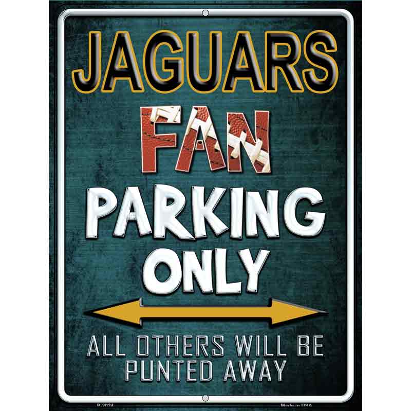 Jaguars Wholesale Metal Novelty Parking Sign