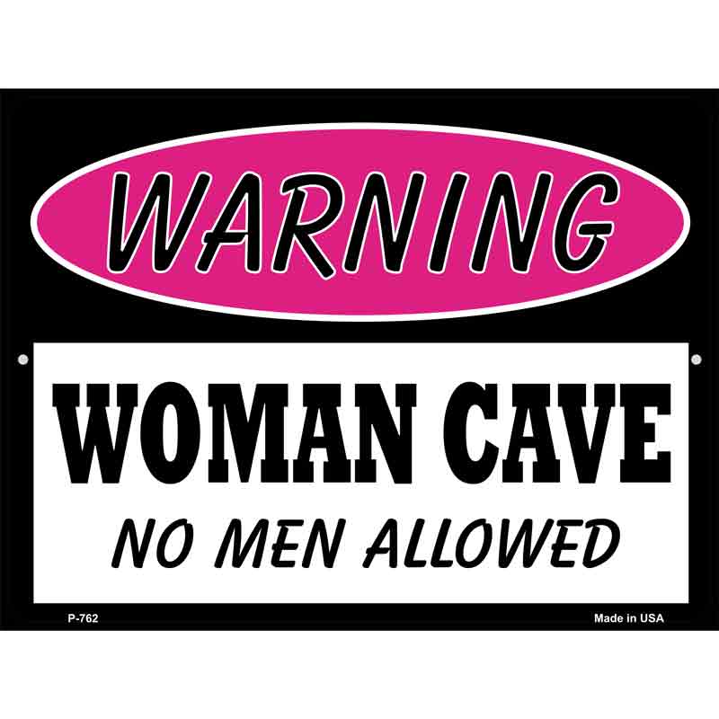 Woman Cave No Men Allowed Wholesale Metal Novelty Parking SIGN