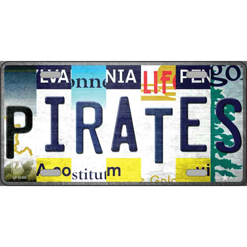 Pirates Strip Art Wholesale Novelty Metal License Plate Tag