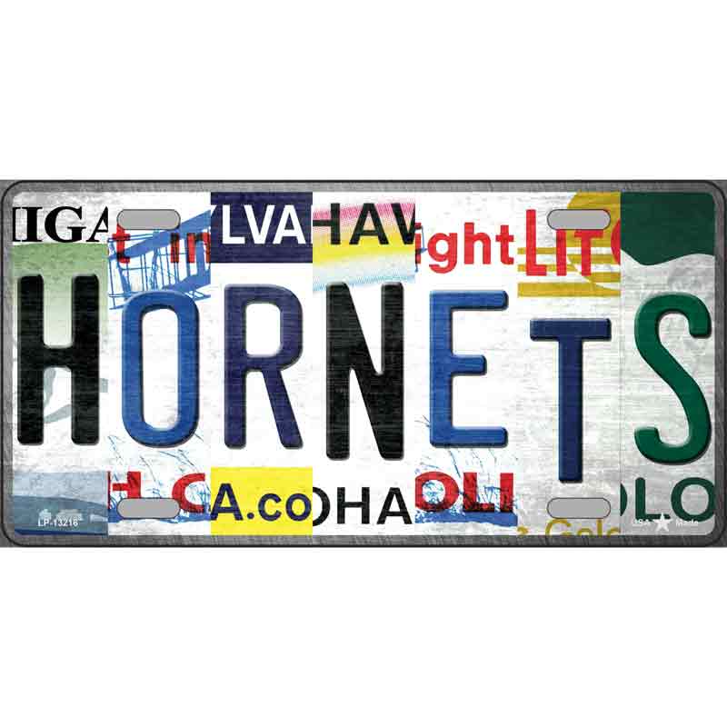 Hornets Strip Art Wholesale Novelty Metal License Plate Tag