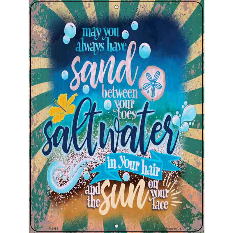 Sand Between Your Toes Wholesale Novelty Metal Parking SIGN