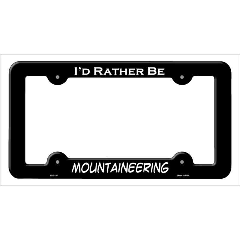 Mountaineering Wholesale Novelty Metal License Plate FRAME