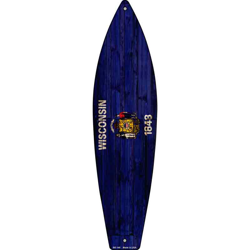 Wisconsin State FLAG Wholesale Novelty Surfboard