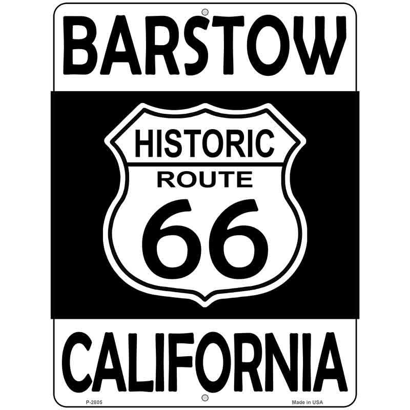 Barstow California Historic Route 66 Wholesale Novelty Metal Parking SIGN